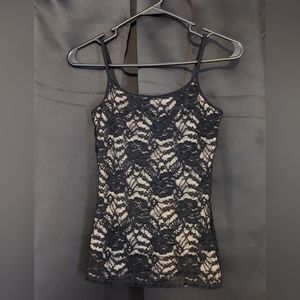 Black lace cami